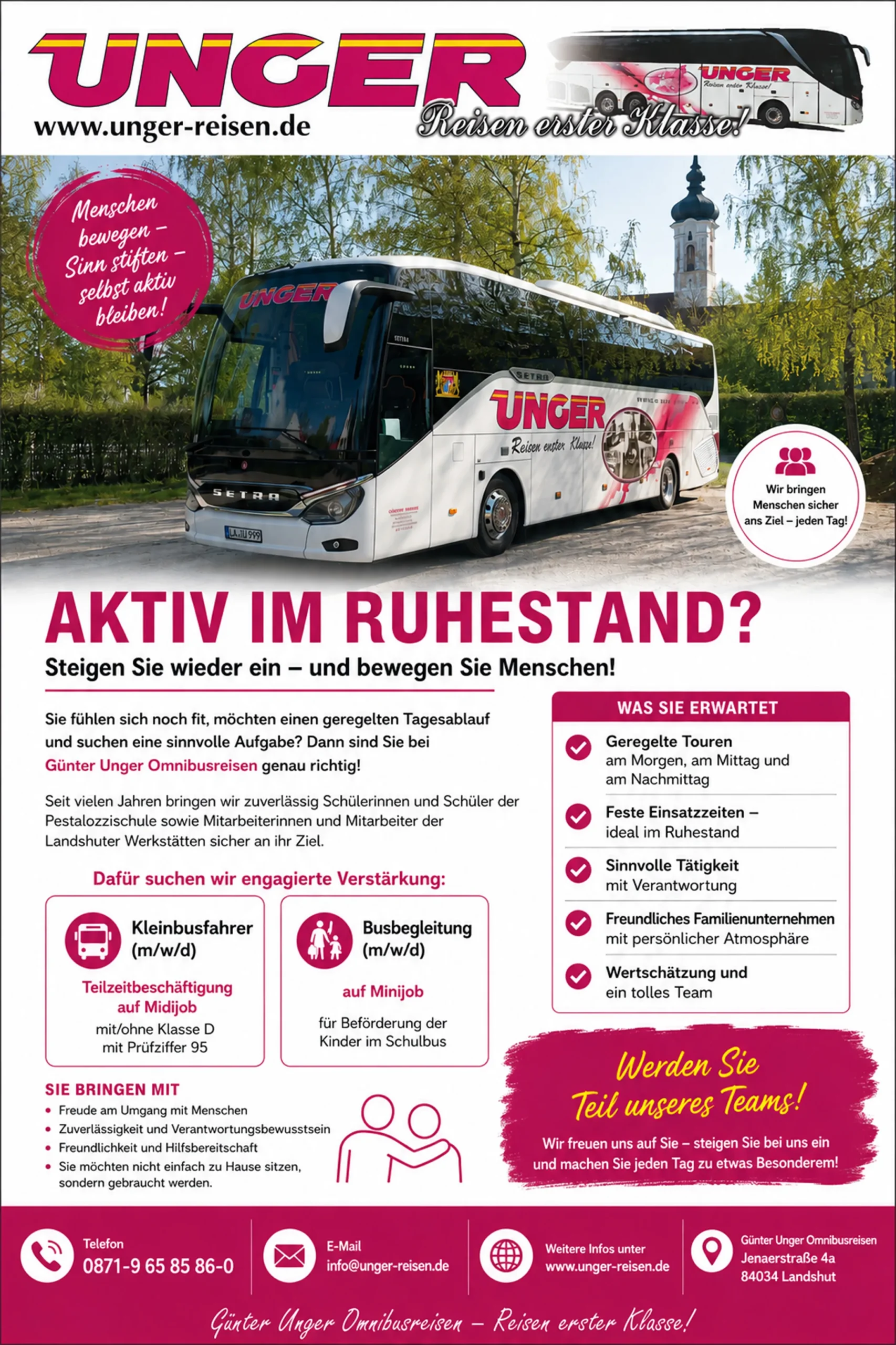 Unger Aktiv im Ruhestand